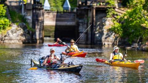 Padletur - Haldenkanalen fra nord til sør