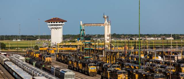 Golden Spike Tower and Bailey Yard