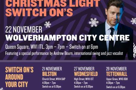 Wolverhampton City Centre Christmas Lights Switch On