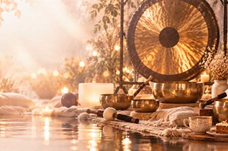 Sound Bath with Coffee & Cake