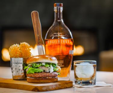 Bourbon Burger available in Greatroom & Bourbon Bar