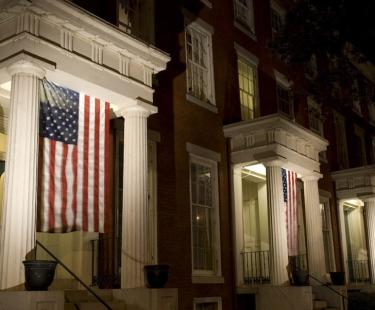 Linden Row Inn at Night