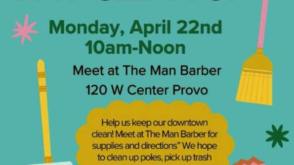 Downtown Provo Earth Day Cleanup
