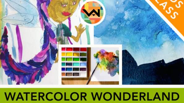 Watercolor Wonderland for Kids with the Visual Art Institute