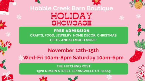 Hobble Creek Barn Boutique Holiday Showcase 2025