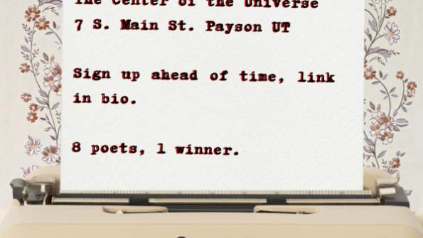 Poetry Slam at the Center of the Universe