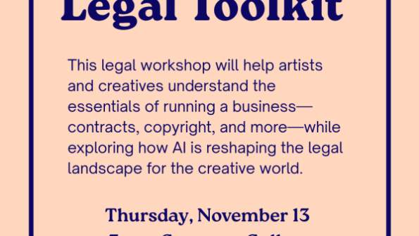 Artist's Legal Toolkit: Business basics and the impact of AI
