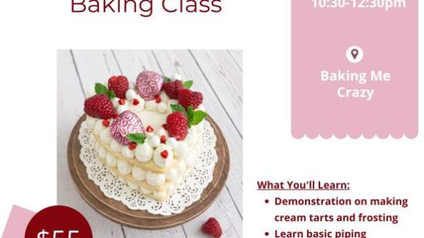 Valentines Cream Tart Class