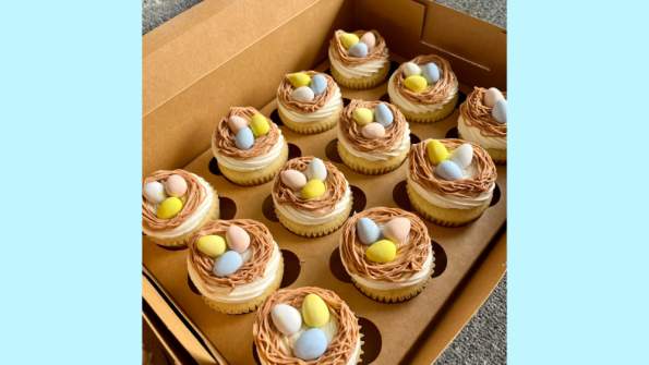 "Eggs in a Nest" Cupcake Class