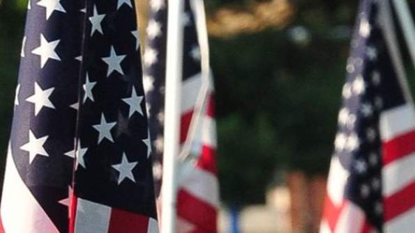 America 250 Historical Flag Display