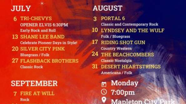 Mapleton Summer Concerts in the Park 2026