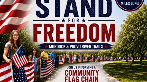 Stand for Freedom: Historic 17.76-Mile U.S. Flag Chain