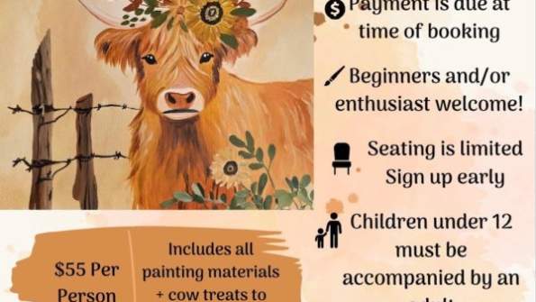 Highland Cow Paint Night