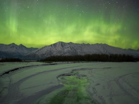 Aurora Borealis from Knik River Road