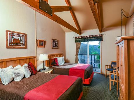 Bluffs double guest room