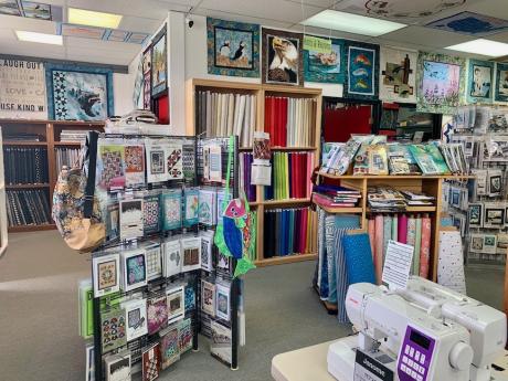 Quilt shop-back wall