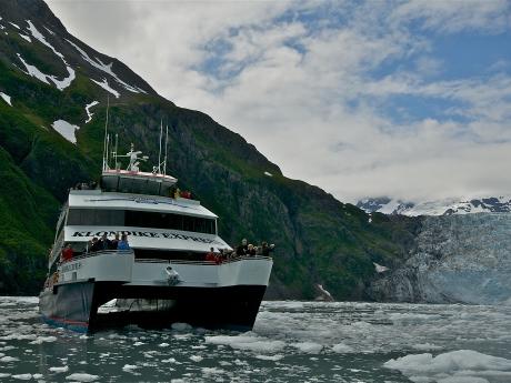 M/V Klondike Express at Coxe Glacier