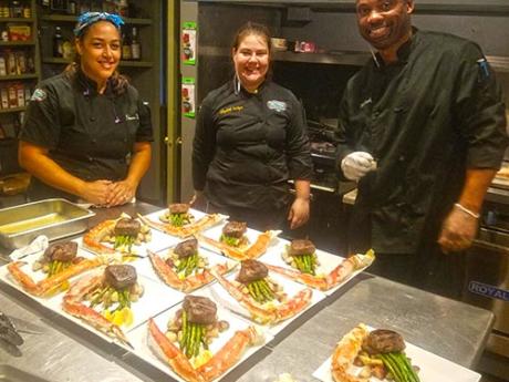 Our talented chef teams goes over the top!