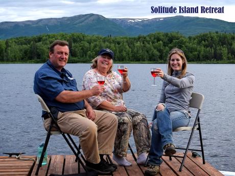 Happy hour at Solitude Island Retreat