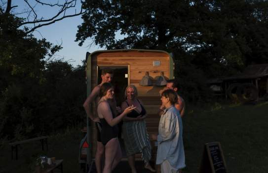 Kindred Sauna at Knepp