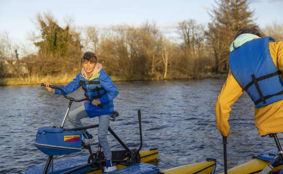 Hydrobikes at Enniskillen Castle