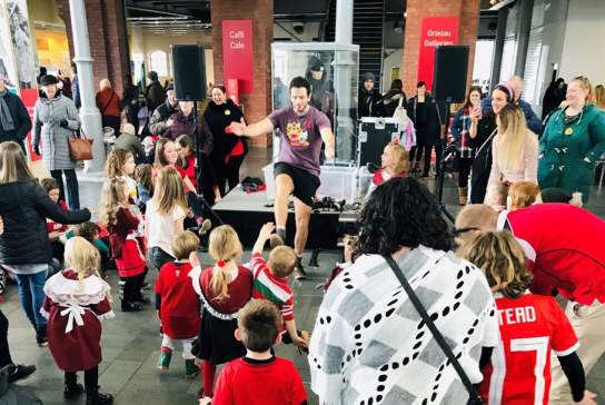 Clog dancing with Tudur