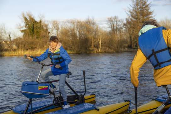 Hydrobikes at Enniskillen Castle
