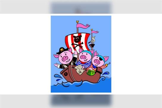 Three Little Pirate Pigs