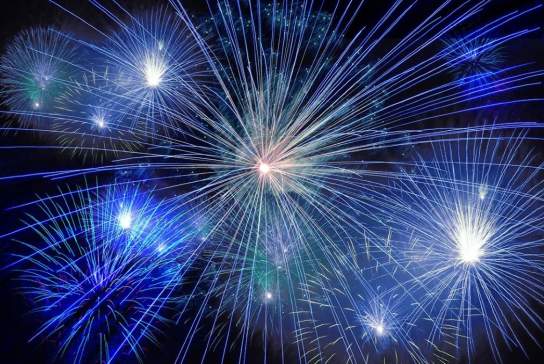 Fireworks at Cheltenham Racecourse