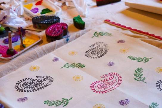 Make Your Own Cushion Cover - Block Printing Workshop