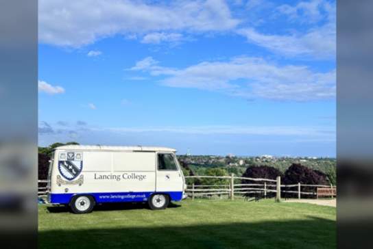 Polly the Food Truck at Lancing College Chapel this Summer