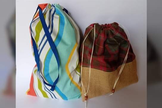 Sew Resourceful - Reusable Gift Bag using a Sewing Machine