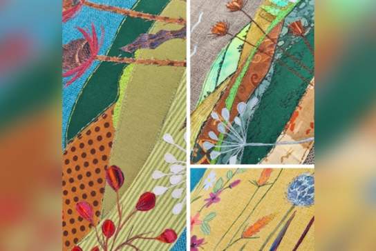 'Landscape’ Applique Freehand Machine Embroidery Workshop