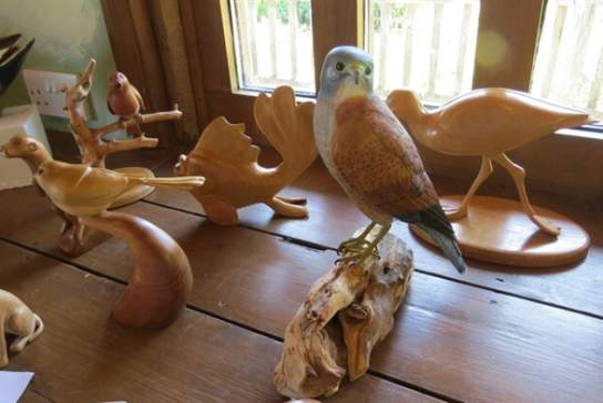 Bentley Wildlife Wood Carvers display