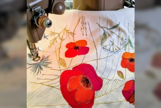 Botanical Free Hand Machine Embroidery Workshop