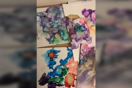 Alcohol Ink Tile Workshop