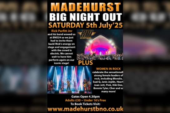 Madehurst Big Night Out 2025 - Rick Parfitt Jnr with The RPJ Band | Women in Rock
