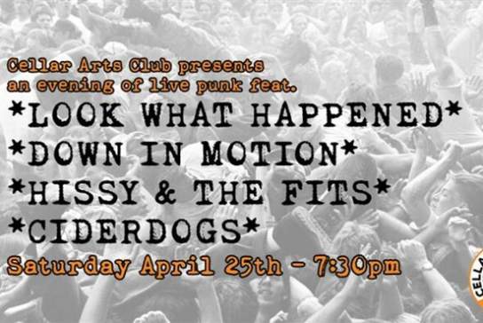 Cellar Arts Club Presents.... Live Local Alt + Punk!