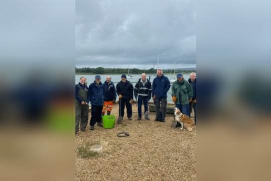 Chichester Harbour Work Party supported by Chichester Harbour Friends Beaky's Monthly work party