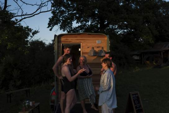 Kindred Sauna at Knepp