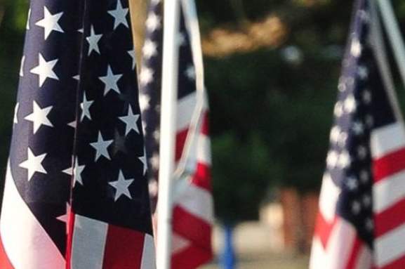 America 250 Historical Flag Display