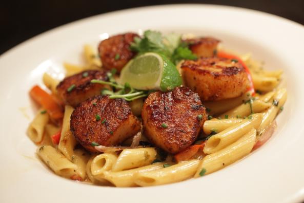 Blackened Sea Scallops