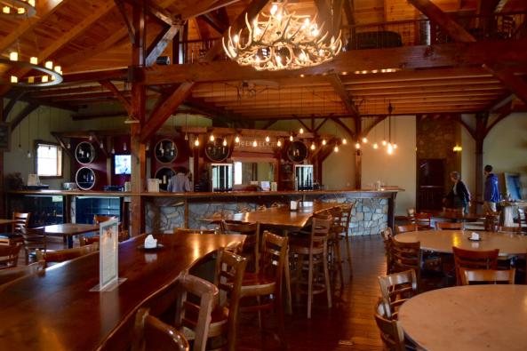 Rustic elegance in our tasting room