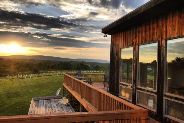 Back Deck at Dusk