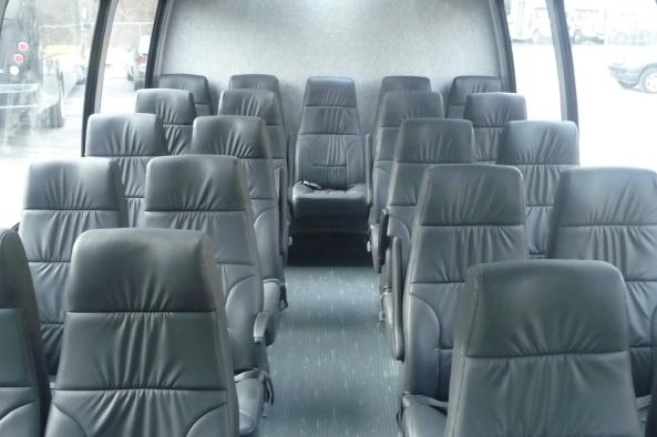 Interior of 23 passenger Executive bus