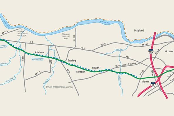W&OD Trail Map