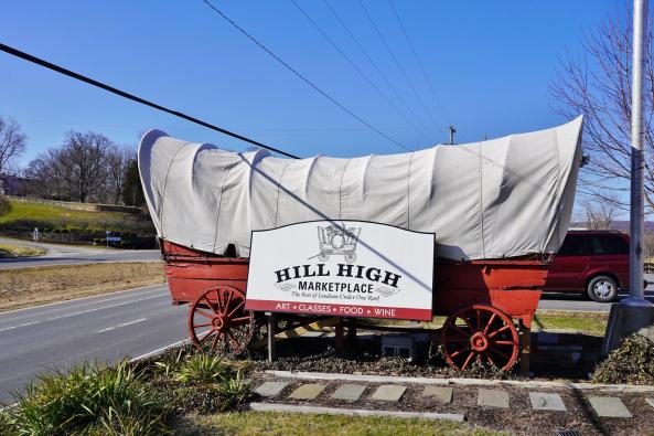 Hill High marketplace covered wagon image