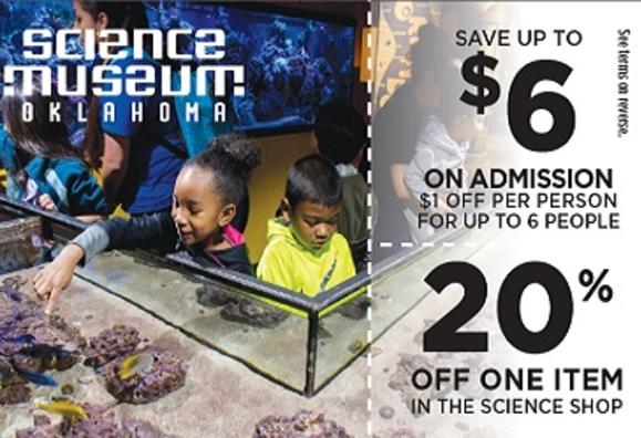 $1 OFF PER PERSON FOR UP TO 6 PEOPLE at the Science ...