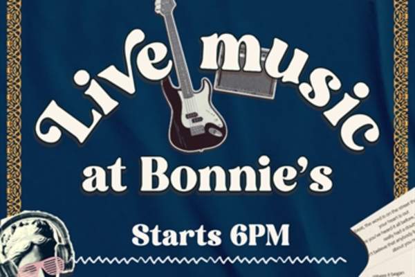 Cerddoriaeth Fyw yn Bonnie's - 22 Maw