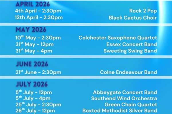 Castle Park Bandstand Soundwave Sessions: 2026